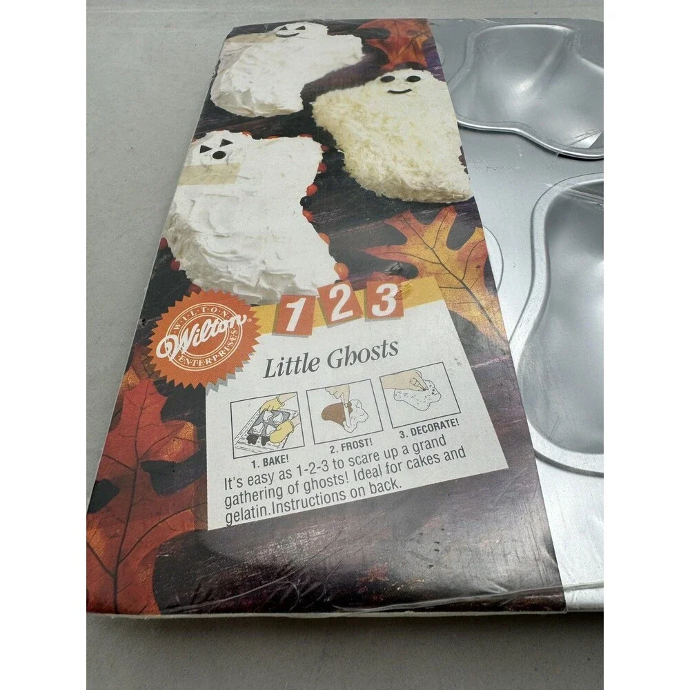 Wilton 1 2 3 Little Ghosts Pan 4-in-1 Wilton Pan #2105-9471 Cake Mold Baking